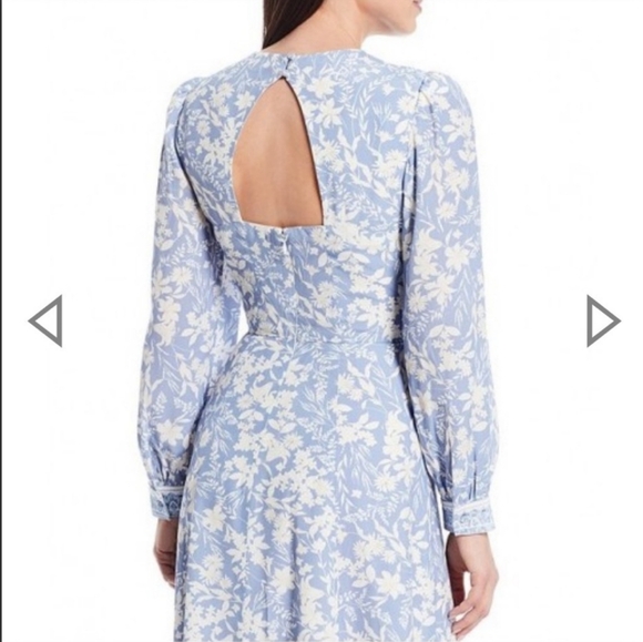 ANTONIO MELANI Born On Fifth Alizee Blue Floral Dress - Picture 2 of 14